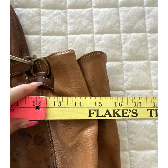 Costanza Rota Satchel Brown Large Tote Double Handle Shoulder Strap Boho Travel - Picture 15 of 16